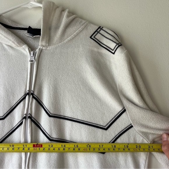 Star Wars Stormtrooper Onesie Costume Pajamas Men’s M | Fleece Hooded Zip-Up - Picture 4 of 11